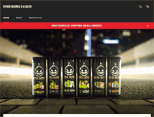 Tablet Screenshot of bombbombzeliquid.com